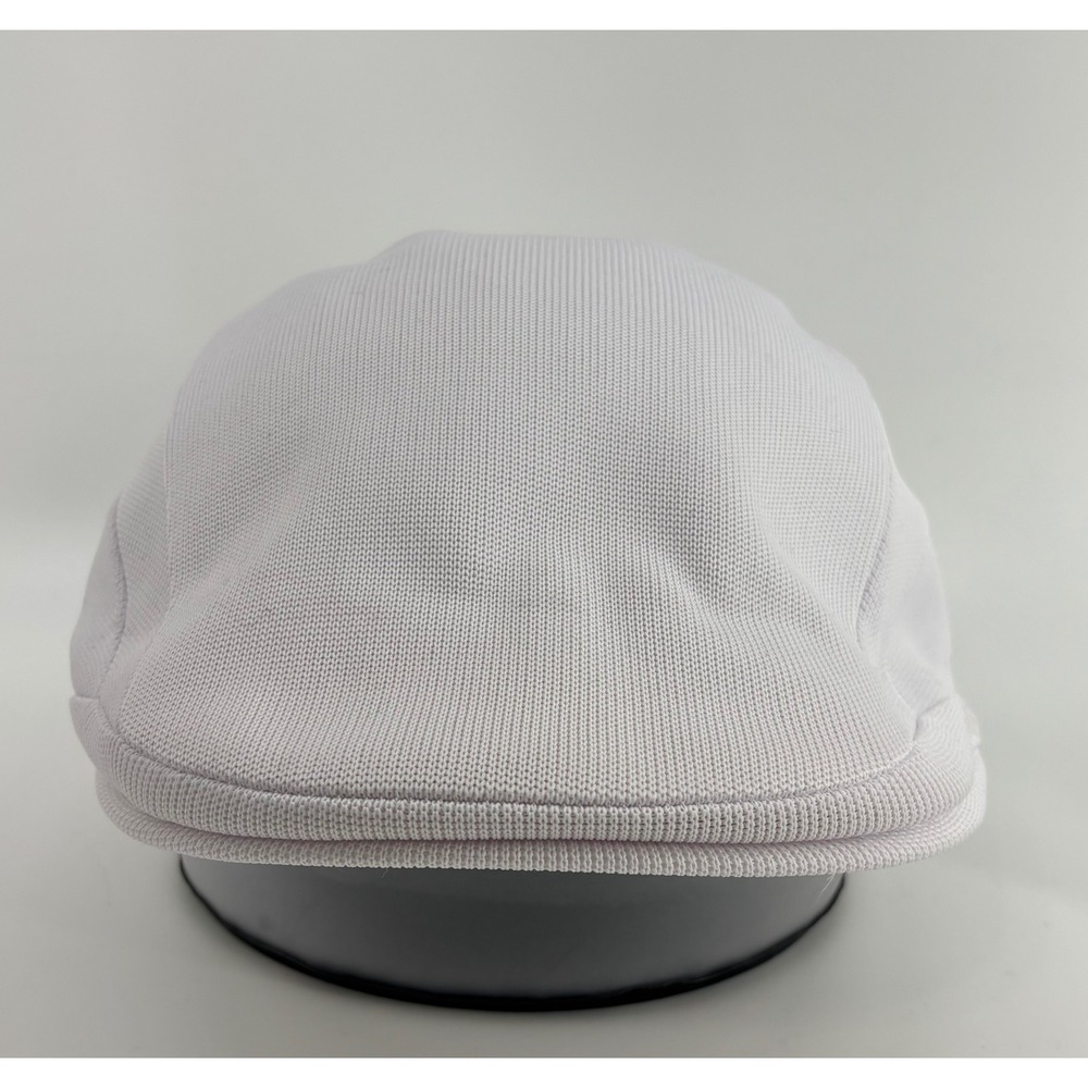 Kangol Tropic 507 Cap Men Large White Embroidered Logo Flat Ivy Hat